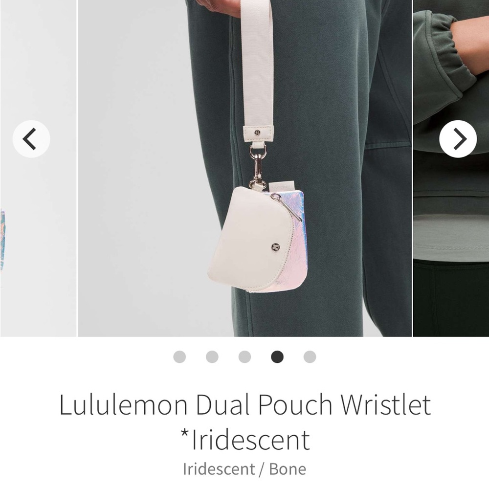 Lululemon Athletica Iridescent Dual Pouch Wristlet